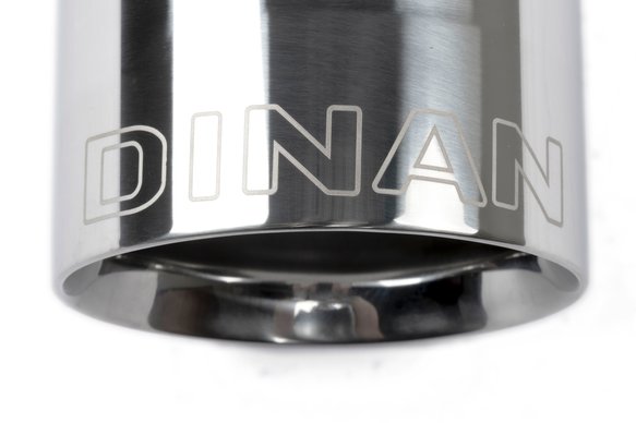Dinan Double-Walled Clamp-On Exhaust Tip Polished - 4" Outlet, 3" Inlet - 0