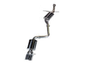 AWE Tuning Audi B8 A4 Touring Edition Exhaust - Single Side Polished Silver Tips-1