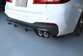 3D Design - 5 Series G30 M-Sport Rear Diffuser Type 1 Installs With OE M-Sport Diffuser - 0