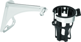 Kuryakyn Reflex Drink Holder Right Side HD Touring Passenger Mount 96-13 Chrome
