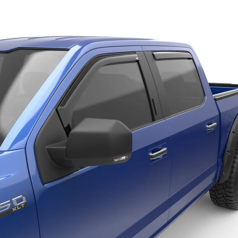 EGR 15+ Ford F150 Super Cab In-Channel Window Visors - Set of 4 (573471) - 0