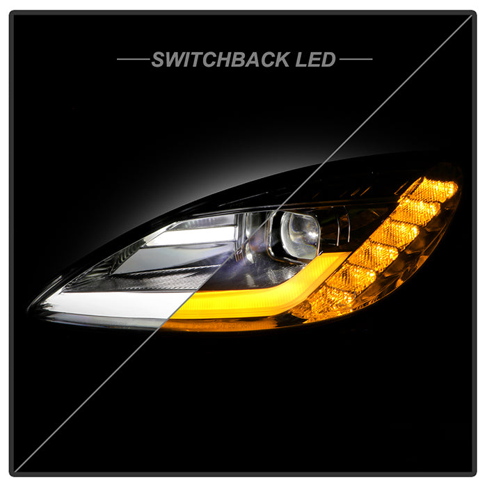 SPYDER APEX SERIES HI POWERED LED MODULE HEADLIGHTS: 2005–2013 CHEVROLET CORVETTE (C6)