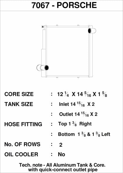CSF Porsche 911 Carrera (991.1) / Porsche Boxster (981) / Porsche GT4 (991) - Right Side Radiator - 0