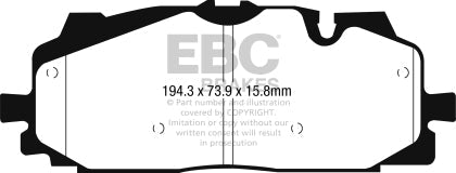EBC B9 Audi S4/S5 Yellowstuff Front Brake Pads
