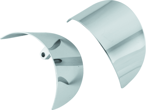 Bikers Choice 86-01 FXRT FLH FLT FLST Chrome Turn Signal Visor Replaces H-D 67737-88T Pr