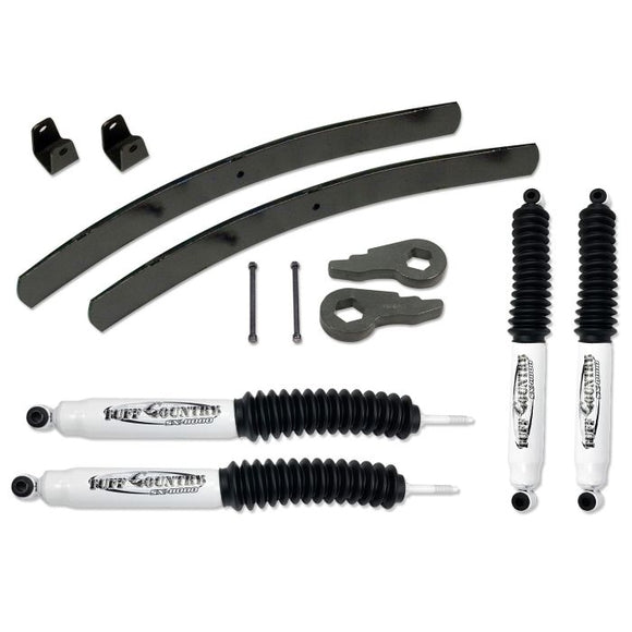 Tuff Country 01-10 Silverado 2500HD (Pur TB) 4x4 & 2wd 2in Lft Kt (w/Rear Add-a-Leaf SX8000 Shocks)