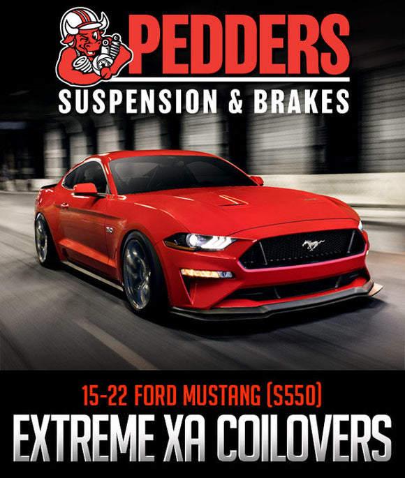 PEDDERS SUSPENSION & BRAKES SPORTSRYDER EXTREME XA COILOVER KIT: 2015–2022 FORD MUSTANG (S550)