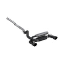 MBRP BLK Series Ford Focus 3" Cat Back Dual Sport Compact Exhaust-1