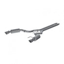 3" Cat Back, Dual Split Rear, Street Version, 4.5" tips, Aluminized-1