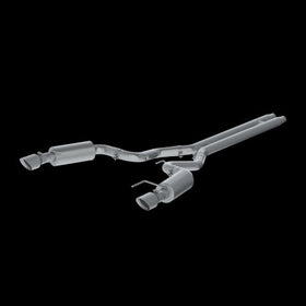 MBRP 15 Ford Mustang GT 5.0 Convertible T409 3in Cat Back Dual Split Rear Exit (Street Version)