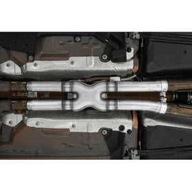 MBRP 15-19 Ford Mustang GT 2.5in Resonator Delete X-Pipe - T409 - 0