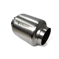 Ticon Industries 7in OAL 4.0in In/Out Ultralight Titanium Muffler