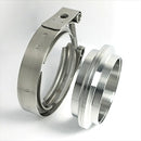 Stainless Bros 1.5in Stainless Steel V-Band Assembly (2 Flanges & 1 Clamp)-1