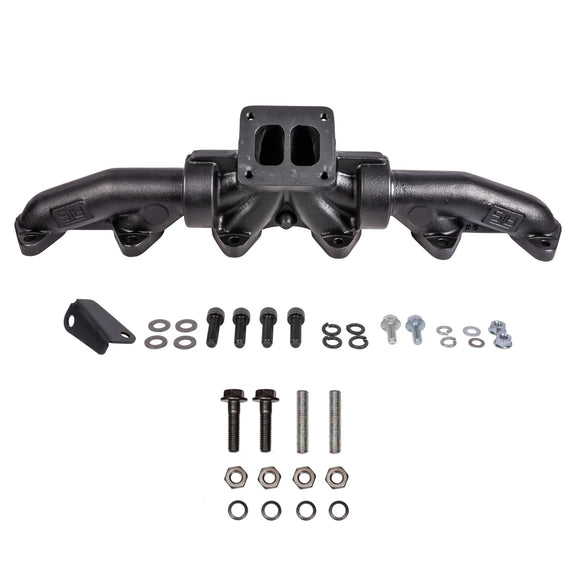 ATS Diesel 1998.5-2002 Dodge 5.9L 24V 3pc Big Foot T4 Pulse Flow Exhaust Manifold