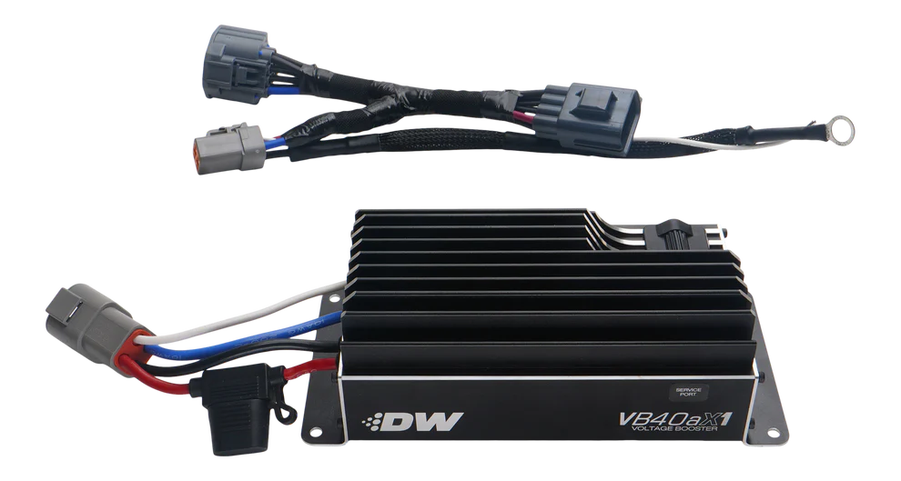 DeatschWerks VB40AX1 Voltage Booster with Plug-N-Play Harness for 10-25 Ford Mustang