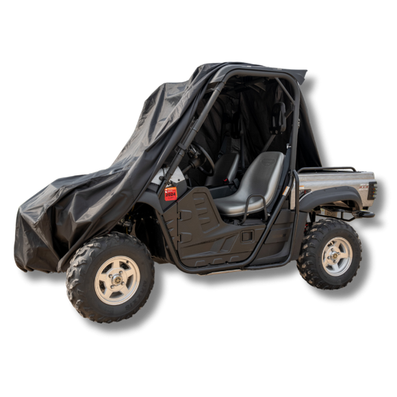 Dowco UTV Utility 2 Passenger Cover (Fits up to 115 inches L x 62 inches W x 77 inches H) - Black