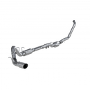 Aluminized Steel 4" Turbo Back Single Side Exit (Retains Factory or Approved Cat)-1