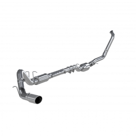 Aluminized Steel 4" Turbo Back Single Side Exit (Retains Factory or Approved Cat)