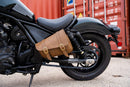 Willie & Max HD Sportsters,Honda Rebel,Custom Hard Tails Brass Monkey Swingarm Bag 4.0 - Warm Brown-2