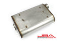 JBA Universal Chambered Style 304SS Muffler 14x9.75x4 2.5in Inlet Diameter Offset/Offset-1