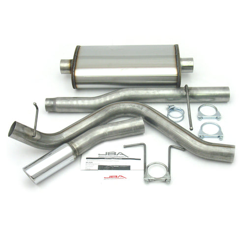 JBA 01-03 Ford F-150 Super Crew 4.6L/5.4L 409SS Pass Side Single Exit Cat-Back Exhaust