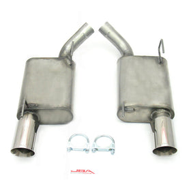 JBA 07-10 Ford Mustang GT/GT500 4.6L/5.4L 409SS Dual 4in Rear Exit Axle Back Exhaust