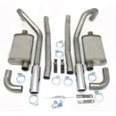 JBA 65-70 Ford Mustang 260-428 409SS Dual Under Rear Valance Header Back Exhaust-1