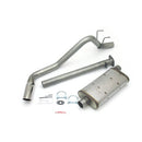 JBA 00-04 Toyota Tacoma (Xtra Cab) 3.4L 409SS Pass Side Single Exit Cat-Back Exhaust-1