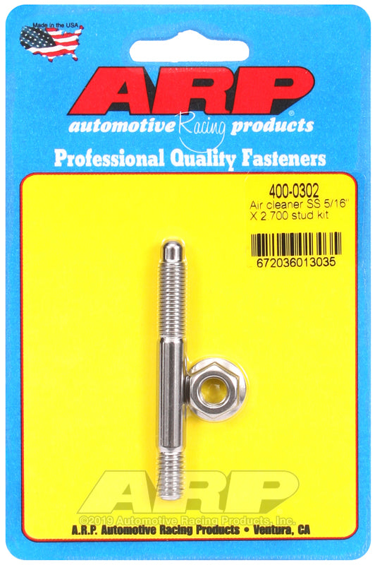 ARP 5/16 x 2.700 SS Air Cleaner Stud Kit