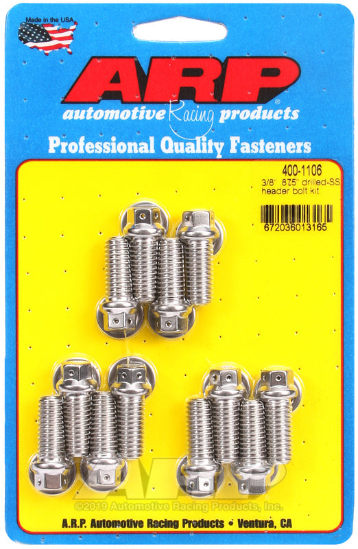 HEADER BOLT HEX 3/8-16 12PCS
