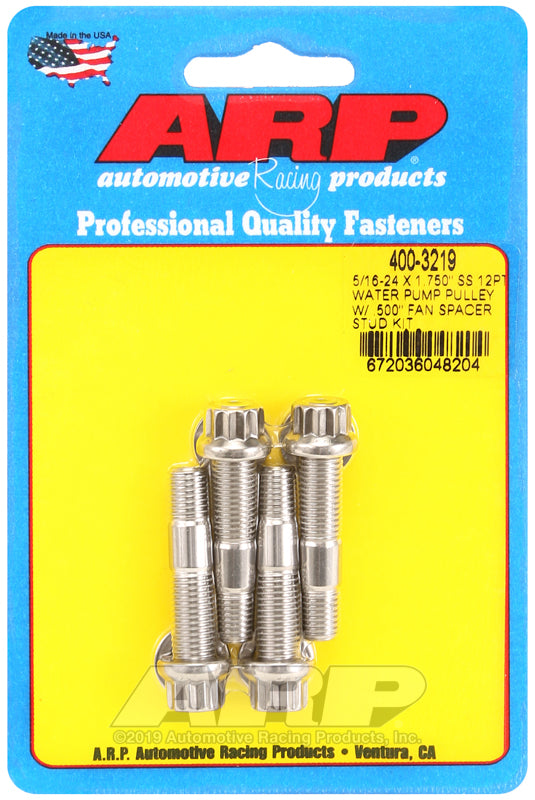 5/16-24 X 1.750"" SS 12PT WATER