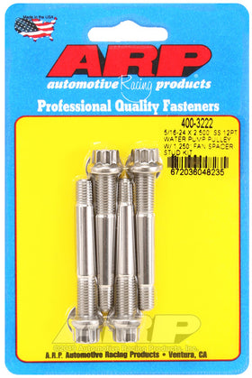 5/16-24 X 2.500"" SS 12PT WATER
