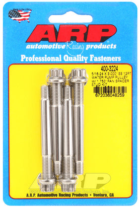 5/16-24 X 3.000"" SS 12PT WATER