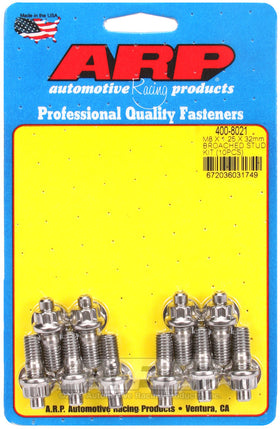 ARP M8 x 1.25 x 32mm Broached 10 Piece Stud Kit