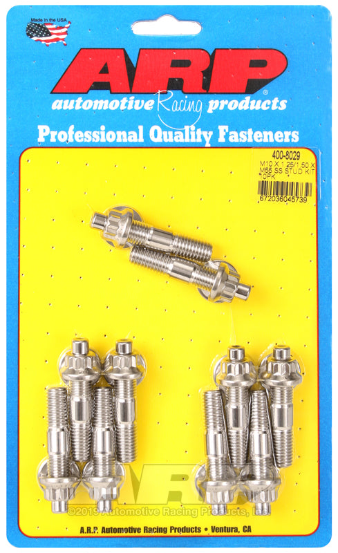 M10 X 1.25/1.50 X M55 SS STUD