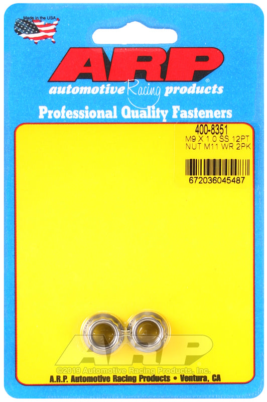 M9 X 1.0 SS 12PT NUT M11 WR 2P