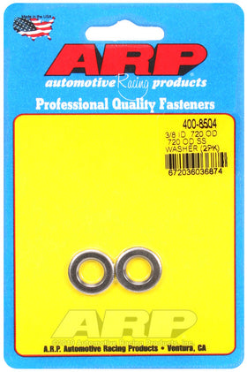 3/8 ID .720 OD SS WASHER 2PK