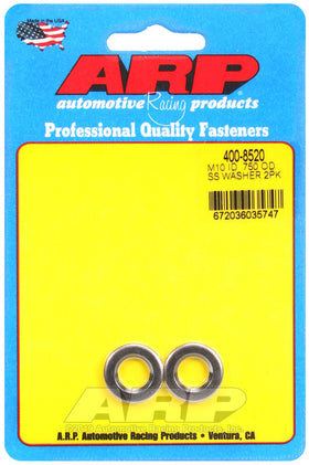 M10 ID .750 OD SS WASHER 2PK