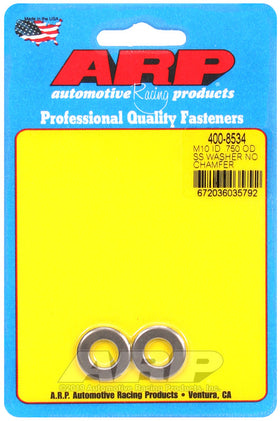 M10 ID .750 OD SS WASHER NO CH