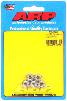 1/4-20 SS HEX NUT NYLOC COARSE
