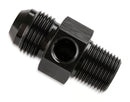 Mr. Gasket -8 AN Male To -8 AN Male Fuel Pressure Gauge Adapter with 1/8 Inch NPT Port - Black-1