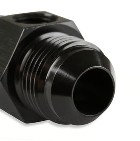 Mr. Gasket -8 AN Male To 3/8 Inch NPT Male Fuel Pressure Gauge Adapter with 1/8 Inch NPT Port - Black - 0