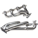 BBK 99-04 GM Truck SUV 4.8 5.3 Shorty Tuned Length Exhaust Headers - 1-3/4 Silver Ceramic-2