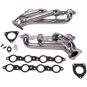 BBK 99-04 GM Truck SUV 6.0 Shorty Tuned Length Exhaust Headers - 1-3/4 Silver Ceramic