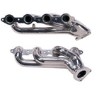 BBK 99-04 GM Truck SUV 6.0 Shorty Tuned Length Exhaust Headers - 1-3/4 Silver Ceramic-2