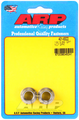 1/2-13 SS 12PT NUT 2PK