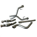BBK 05-09 Mustang 4.0 V6 True Dual Cat Back Exhaust Conversion Kit With X pipe-1