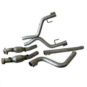 BBK 05-09 Mustang 4.0 V6 True Dual Cat Back Exhaust Conversion Kit With X pipe