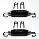 Ticon Industries Black Silicone Titanium Spring Tab and Spring Kit (4 Tabs/2 Springs) - 2 Pack-1