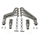 BBK 10-15 Camaro LS3 L99 Long Tube Exhaust Headers With Converters - 1-3/4 304 Stainless-1